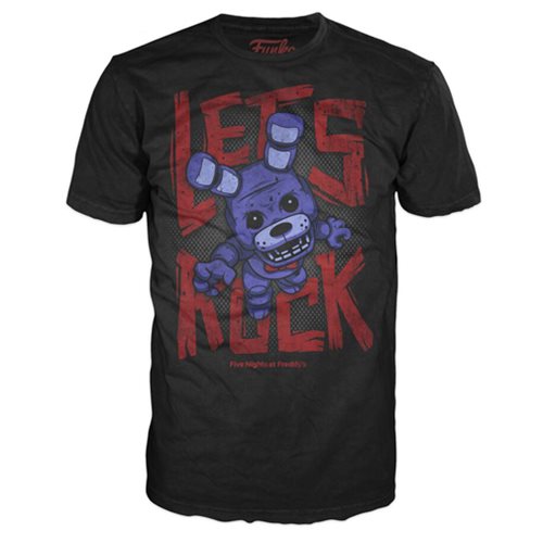 Five Nights at Freddy's Bonnie Let's Rock Youth Black T-Shirt